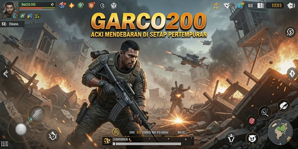 Tangkapan layar dari gameplay intens di GARCO200.