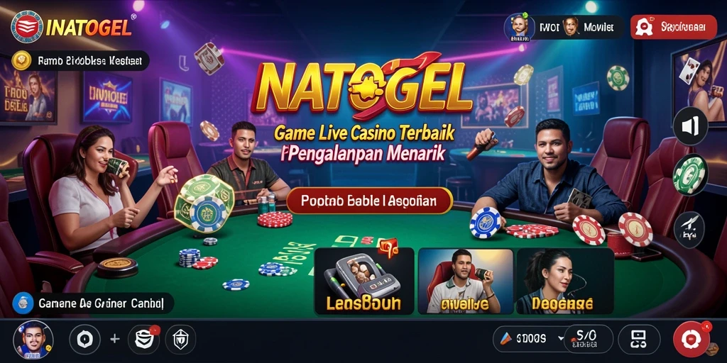 Gameplay Live Casino yang mendebarkan di INATOGEL.