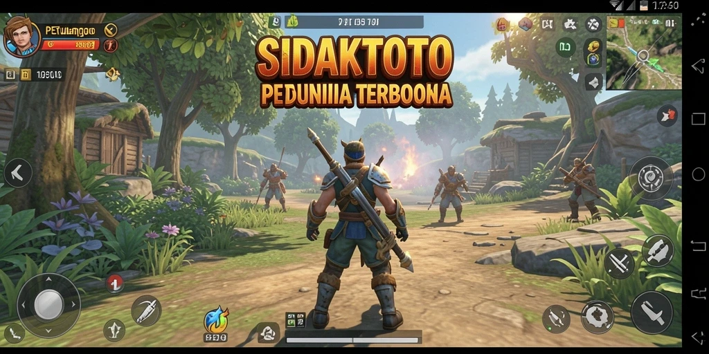 Tampilan gameplay SIDAKTOTO di dunia terbuka yang memukau.